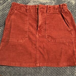 American Eagle Outfitters Pink Corduroy Skirt